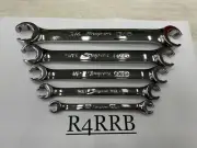 Snap-on Tools USA NEW 5pc SAE Double Flare Nut 6 Point Line Wrench Set RXFS605B