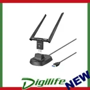 Simplecom NW811v2 AX1800 Dual Band WiFi 6 USB Adapter 802.11ax with 2x 5dBi High