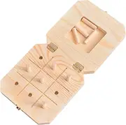 Wooden Pegboard For Finger Dexterity - Reactionary Speed Trainer Wood Board | Wood Sensory Rehabilitation Board | 9-Hole Pegboard For Finger Dexterity To Improve Fine Motor Skills And Hand-Eye Coordin