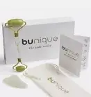 Bunique Facial Roller Massager Gua Sha Board Set Natural Jade Stone Crystal NEW