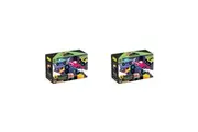 2x 100pc Mudpuppy Glow Jigsaw Puzzle 46x30.5cm Fun Play Game Monster Trucks 5+