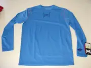 Tapout Compression Shirt Mens LARGE BLUE Grappling Stretch MMA UFC Fighting