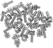 iplusmile 1 Set Bolts and Nuts Kit Assorted Hexagon Machine Screws with Washers for Battery Terminals DIY Projects and Automotive Applications