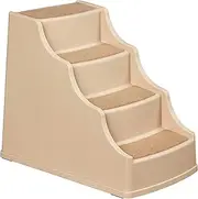 Amazon Basics 4 Step Non Slip Pet Stairs for Dogs and Cats, Tan