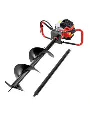 [Giantz] 65CC Post Hole Digger Petrol Drill 300mm in Black
