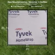 Tyvek Footprint for the Alps Mountaineering Meramac 4 Outfitter Tent