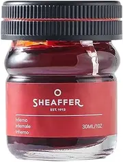 Sheaffer Inferno Fountain Pen Ink Bottle 30 ml, Red