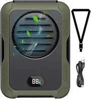 Waist Fan - Personal Fan - Rechargeable Neck Fan, Digital Display Waist Fan, Bladeless Fan For Hiking, Camping, Traveling, Fishing