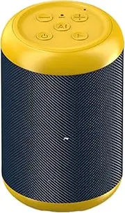 Durable Battery Life Bluetooth Speaker with High-Fidelity Sound for Music Lovers Powerful Bluetooth Speaker Plastic, Blue and Yellow