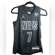 NWT NBA Authentic Youth Black New Jersey Nets Basketball Jersey Kevin Durant - S