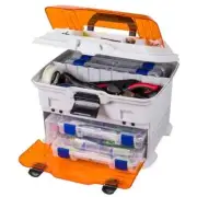 Fishing Tackle Box Lure Organizer Outdoors Fly Fisherman 3 Box Drawers Inside