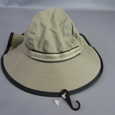 Sunday Afternoons Kids Play Hat, Toddler Sun Hat, Sand/Black, Small UPF 50+