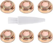 Facial Hair Remover Replacement Head, 6pcs Replacement Blades for Gen 1 Finishing Touch Flawless Facial Hair Removal Tool for Face (Rose Gold)