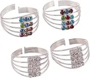 [Samyuktha] Metal Toe Rings for Women (Pack of 2), Silver Plated, No Gemstone