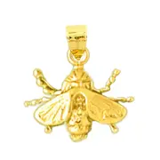 14K Gold Bee Charm