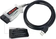 Duky Car Ford Scanner ELS27 Diagnostic Cable Compatible for Ford Mazda Lincoln and Mercury Car, FORScan/ELMconfig/FF2/ V2.3.8 OBD2 Diagnostic