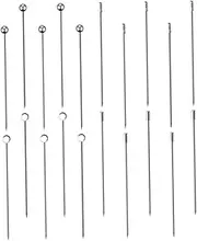 20pcs Stainless Steel Cocktail Picks Versatile Fruit Skewers for Drinks Appetizers and Charcuterie and Easy to Clean for Parties and Gatherings