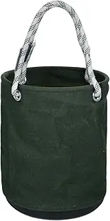 [Generic] xinyee Canvas Circular Foldable Tool Storage Bag Tool Organizers Bag Collapsible Storage Basket Gardening Tool Storage Bag Clutter Sorting Organiser with Built-in Pockets for Home Camping