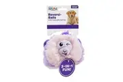 Reversi-Balls 2-in1 Plush & Ball Dog Toy (Monkey)