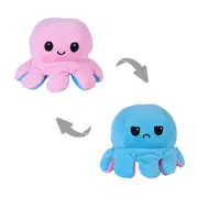 2 Pcs Flippy Mood Changing Reversible Octopus Plush Toy Assorted Color