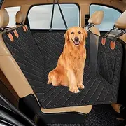 BDZBREN Back Seat Extender for Dogs, Hammock Travel Bed,Hard Bottom Dog Car Cover Bed Camping Mattress, Non Inflatable Mattress SUV Truck