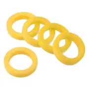 Key Caps Covers Rings, 10 Pack 0.9" Keys Identifiers Covers Coding Tags, Yellow