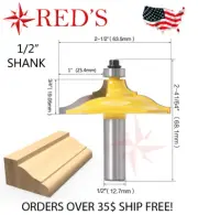 REDS Y65836-8 - 2-1/2" Dia Classical Ogee Table Edge Router Bit 1/2" Shank