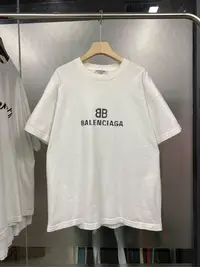 在飛比找Yahoo!奇摩拍賣優惠-balenciaga巴黎世家 馬賽克logo 短袖T恤 成色
