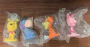 Kellog Winnie The Pooh Mini Bobble Head Set Winnie Tigger Piglet Eeyore Sealed!