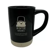 Demdaco Winter Wishes Sugar Mountain Coffee Latte Mug Tea Cup Pottery Brand New