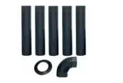 stove pipe, enamel coated thick sheet matte stovepipe