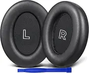 SOULWIT Replacement Earpads for Bose QuietComfort(QC) Ultra Wireless Headphones, Ear Pads Cushions with Softer Protein Leather, High-Density Noise Cancelling Foam - Black