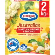 Birds Eye Australian Grown Carrot Broccoli & Cauliflower 2kg
