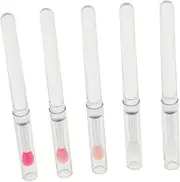 Beaupretty 5pcs Silicone Lip Brush Retractable Applicators for Lip Gloss Masks Eyeshadow Glitter Soft Comfortable Reusable Beauty Tools for Makeup Artists Enthusiasts