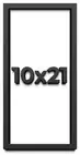 10x21 Shadow Box Frame Black | 1 inches Deep Real Wood Contemporary Shadowbox Di