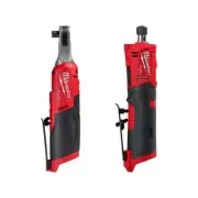 Milwaukee Cordless Ratchets 12V Li-Ion Brushless High Speed 3/8" W/ 1/4" Grinder