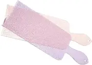 FRCOLOR 2pcs Hair Dye Paddles for Highlighting User Friendly Foil Board Shimmering Purple Light Pink Hair Coloring Tools for Professional Home Use