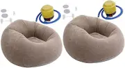 Sets Outdoor Inflatable Couch Sofa Bean Bag Chair Flocking Easy to Carry Sofa for Home Beach Camping