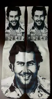 Custom Pablo Escobar dry fit socks V VI VIII grape bred gamma oreo