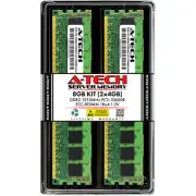 A-Tech 8GB 2x 4GB 1Rx4 PC3-10600R DDR3 1333 MHz ECC RDIMM REG Server Memory RAM