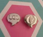 Authentic Origami Owl White Talk Bubble LOL Charm New