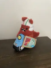Bark Box Buona Squirrela Squirrel Scooter Medium Dog Toy Plush Squeaky Barkbox