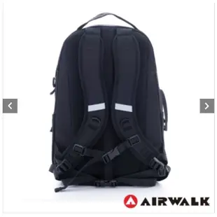 美國AIRWALK.超大容量謢脊胸腰扣越野用筆電後背包(黑+藍)