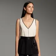 Narciso Rodriguez Sleeveless Georgette Blouse ~ New With Tags MSRP $48.00