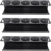 RealPlus Aerosol Spray Can Holder Rack Organizer, 5 Can Spray Bottle Holder Heavy-Duty Steel Wall Mounted for Garage and Workspace, Pack of 3
