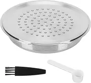 XIASABA Hd7801 Refillable 10×6×6 Coffee Capsule Reusable Refillable Coffee Filter Cup with Spoon Brush Fit for Hd7801