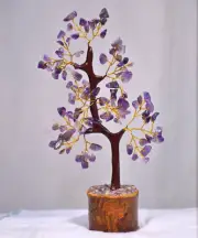 VIBESLE Amethyst Tree - Chakra Tree of Life - Amethyst Crystal Tree - Gemstone