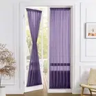 Sheer Curtains Closet Linen Textured Curtain Sheers Doorway Light Filtering