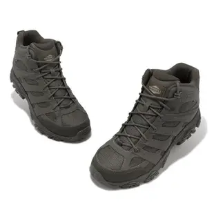 Merrell 戰術靴 Moab 3 Mid Tactical WP 男鞋 綠 防水 中筒 Vibram 越野 登山 ML004113