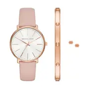 Michael Kors Pyper Three-Hand Blush Watch and Jewellery Gift Set MK1078SET